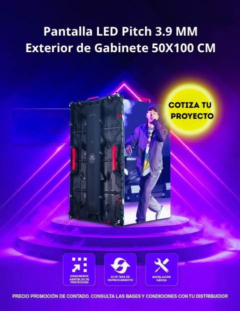 Pantalla LED 3x2 Pitch 3.9 Exterior
