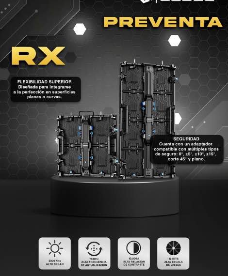 Pantalla LED Pitch 3.9 Exterior Serie RX