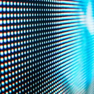 Detalle de píxeles de una pantalla LED Pitch 10 LEDEC